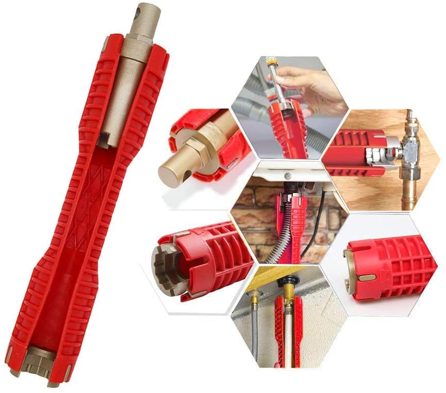 Yellow Faucet and Sink Installer Tool,IRmm Multi-purpose Wrench Plumbing Tool for Toilet Bowl/Sink/Bathroom/Kitchen Plumbing and more Yellow Faucet and Sink Installer Tool,IRmm Multi-purpose Wrench Plumbing Tool for Toilet Bowl/Sink/Bathroom/Kitchen Plumbing and more