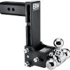 B&W Trailer Hitches Tow & Stow - Fits 2.5" Receiver, Tri-Ball (1-7/8" x 2" x 2-5/16"), 8.5" Drop, 14,500 GTW - TS20050B